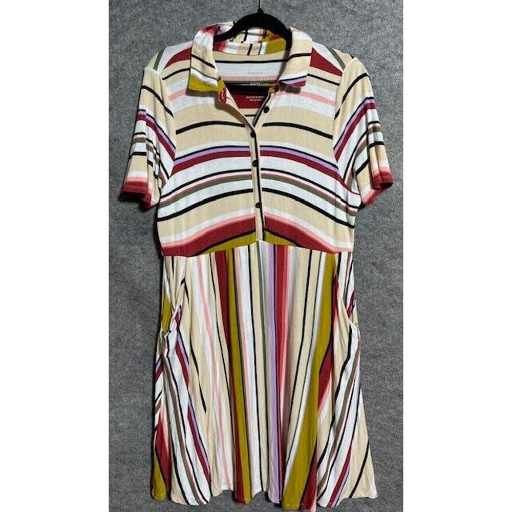 Torrid Shirt Dress 0 Soft Comfy Retro 70s Sportswear Boho Chic Indie Granola